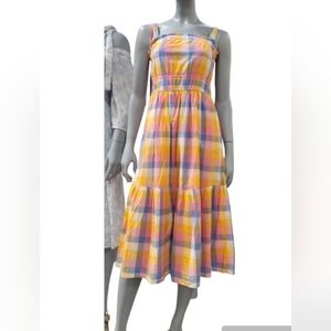 Free Assembly Women's Midi sundress with tie shoulder straps